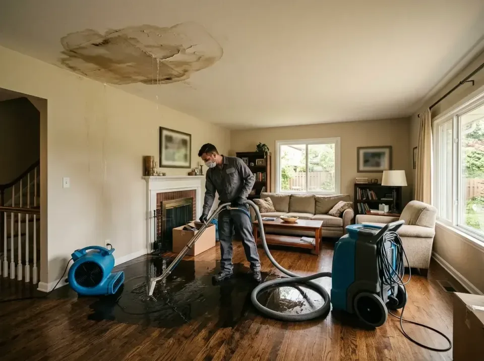 attic-pipe-burst-ceiling-drip-008 — frequently asked questions, Water Damage Restoration & Carpet Care in Highland, IL